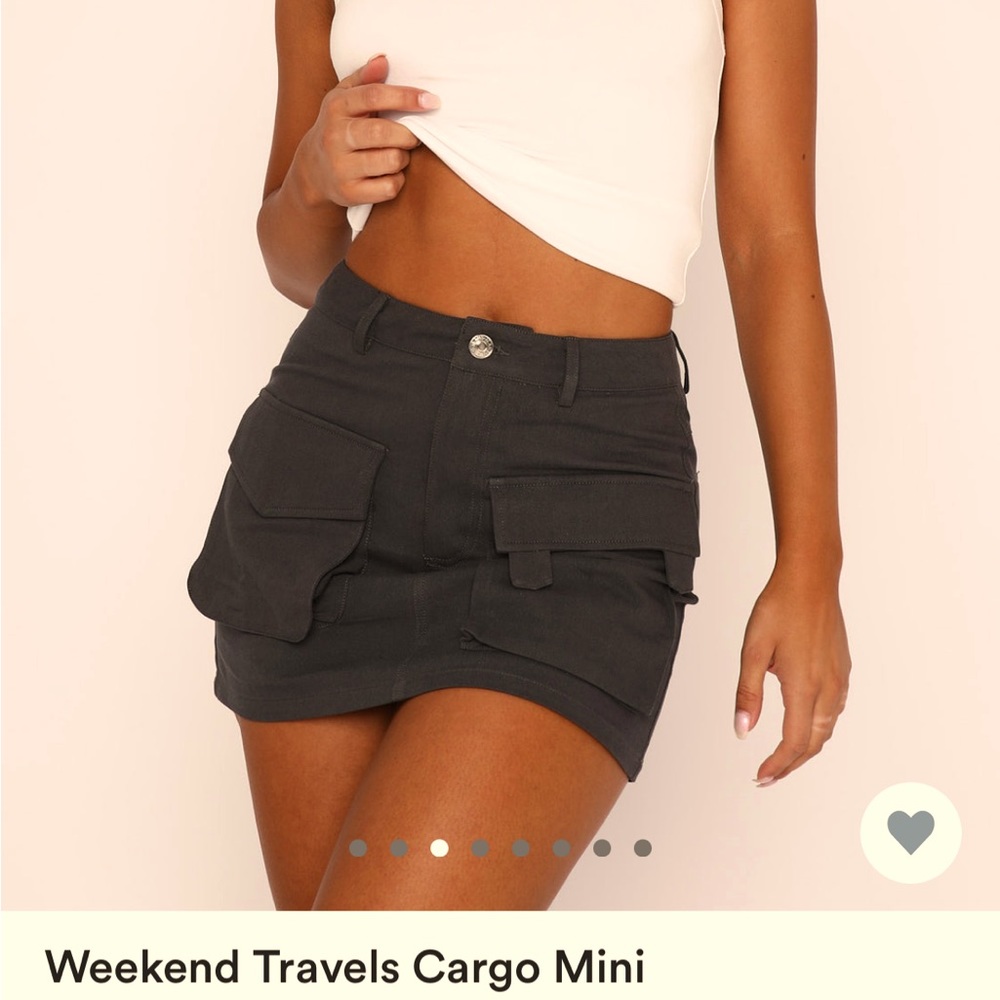 Cargo Mini Skirt Green/Khaki - Size small